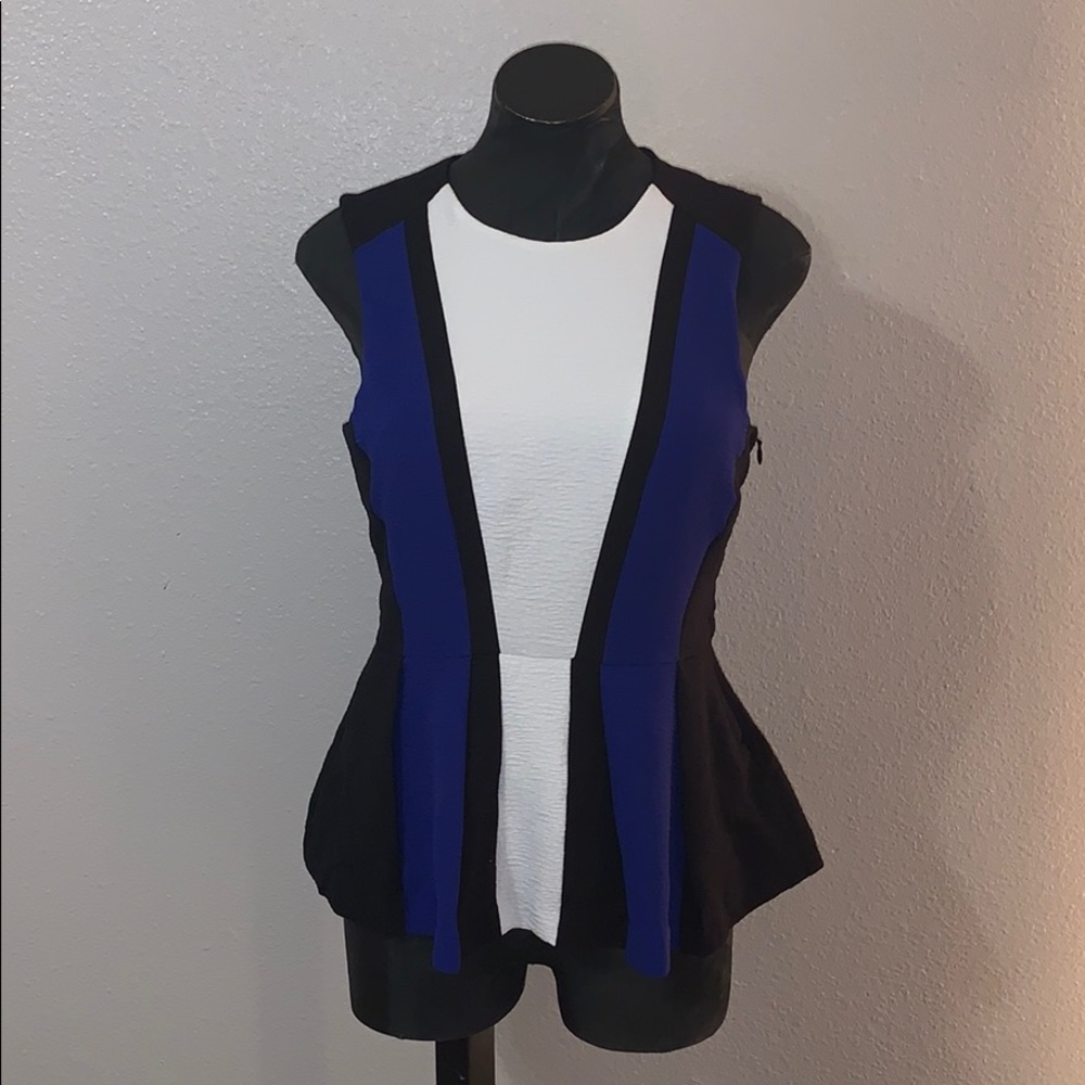 H&M Sleeveless Peplum Top with Back Cutout